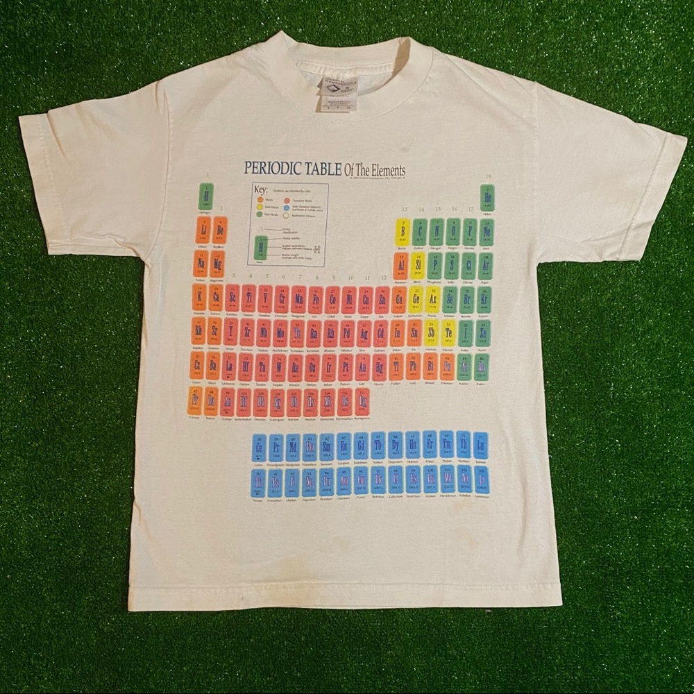 Vintage 90s Periodic Table of Elements T-Shirt